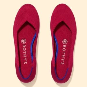 Rothy’s The Flat Scooter Red 7.5 new in box